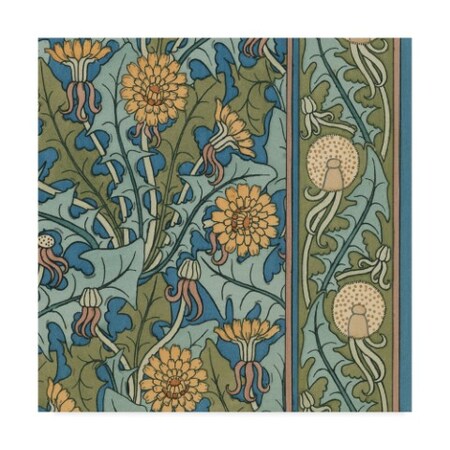 Vision Studio 'Nouveau Textile Motif Ix' Canvas Art,18x18